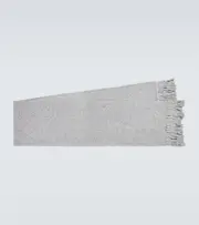 [Dolce & Gabbana] Dolce & Gabbana Technical wool-blend scarf One Size grey