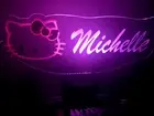 Hello Kitty Light Up Lamp LED Personalized Hello Kitty Table Lamp Remote Engrave
