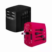 5Core 2Pcs Universal International Travel Plug 4 USB Power Adapter Worldwide