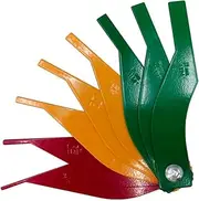 Car Brake Pad Measure Ruler Tool, Disc Brake Pad Feeler Gauge, Color-Coded Digital Tire Tread Depth Measuring Tool, SAE & Metric Brake Lining Thickness Gauge Set for Car, Motorcycle, Truck
