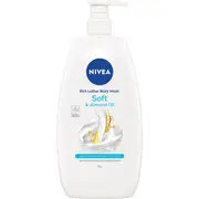 Nivea Rich Lather Soft & Almond Oil Body Wash & Shower Gel 1l