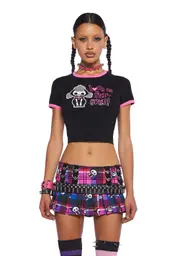[Dolls Kill x Skelanimals] Roxie Ringer Tee