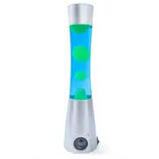 Art + Tech Motion Lamp Speaker LED Light Bluetooth 11.2x40cm Silver/Blue