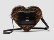 Dr. Martens 40995001 KIEV_LEOPARDHAIRON_HEART_BACKPACK_BLACK LIGHT TAN 2Way New