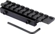 Optics Mounting Solution for Tactical Gear, Dovetail to Picatinny Rail Conversion Ensuring Lightweight Design and Easy Installation for Firearms