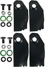 Bynorm Mulch 4 Blades and Bolt Set Victa 18 Inch Size Multicolour 800-455P