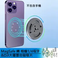 在飛比找蝦皮購物優惠-MagSafe 轉 相機1/4母牙 & DJI大疆雲台磁吸片