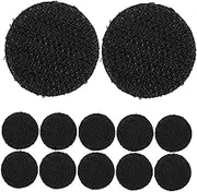 NOLITOY Hook Loop Strip Mounting Tape 20pcs Round Adhesive Hooks Strong Adhesive Tape for Doors Windows