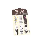 6pcs /Set Cute Oreo Cat Cactus Magnetic Bookmarks Books Marker of Page Student Stationery School Office Supply