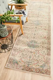 Abode Rug Culture Beige Multi Vintage Look Aztec Runner Rug