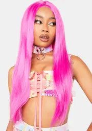 [Lit Unicorns] Pink Kink Hair Wig