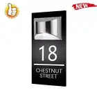 House Number Plaques Personalised House Signs LED Solar Light Door`Signs-NEW