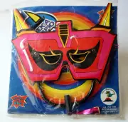 VINTAGE 80'S SPACEMAN PAPER MASK SPACE ROBOT KRONOS HALLOWEEN GREEK TAIWAN NEW 6