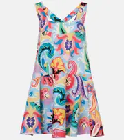 [Etro] Etro Printed cotton minidress AU 12 multicoloured