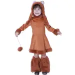 工廠現貨兒童動物可愛扮演服裝小女狐狸套裝學校派對活動萬聖節服