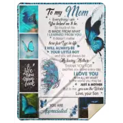 To My Mom From Son Premium Sherpa Blanket 60x80