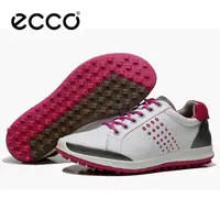 在飛比找蝦皮購物優惠-Ecco 高爾夫球鞋  牛皮鞋 防水 運動鞋 女士透氣 防滑