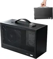 ATX Computer case | Small Form Factor Desktop case | Advanced Vented Panel | TX MINI Small Case Aluminum Suitcase | Thickened Portable Desktop Computer Empty Chassis PC Case