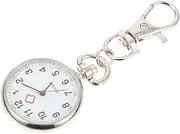 [CATIEBYE] 1 PC Stainless Steel Nurse Watch Fob Watches for Nurses Hanging Nurse Watch Nurse Watch Fob Hanging Pocket Watch Nurses Watch Woman For Women Nurses Fob Watch Pendant Silver Glass