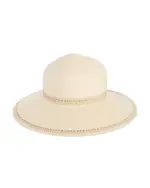 Fraas Woven Trim Wide Brim Sun Hat