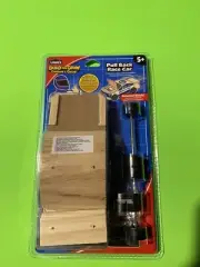 Build And Grow Wooden Pull Back Race Car Toy Lowe’s Build Kit Ages 5+ New Sealed