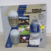 Wisely Outdoor/Indoor Rechargeable Bug Zapper with Built-in LED Lantern - 3 Pack