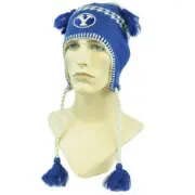 NCAA Zephyr Alpine Tassel Knit Beanie Hat Ear Flaps Toque Brigham Young Cougars