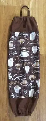 Hand/Homemade Grocery Bag Holder—COFFEE/Mocha/Latte/Cappuccino (#7d)FREE SHIP