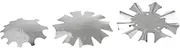 3pcs Nail Plate Model Nail Tips Trimmer Nail Model Stencil Nail Art Trimmer Nail Art Stencil Manicure Trimmer Manicure Templates Nail Trimmer Metal Tool Stainless Steel