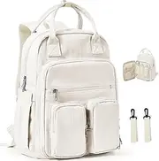 CAMILLEMMA Diaper Bags Backpack Baby Bag for Mom Dad Baby Girls Boy, beige, Beige, Large, Casual