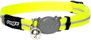 Rogz Alleycat Reflective Safeloc Cat Collars Yellow Small with Variable Load Safety Release Buckle