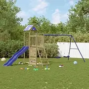 Outdoor Playset Impregnated Wood Pine,Swing Sets & Playsets 48.3KG-3279147