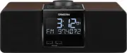 RCR-40 Wooden Clock Radio with AM/FM, Bluetooth, AUX, Digital Tuning and Batt...