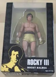 DAMAGED BOX/FIGURE NEW/SEALED NECA 40th Anniversary Rocky Balboa Gold Shorts