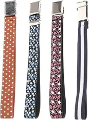 [COLLBATH] Boys Girls Elastic Belts Stretchy Waist Belts No Buckle for Boys and Girls Jeans Skirts Casual Wear