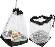 Nylon Golf Bag ,Golf Ball Pouch Nylon Mesh Drawstring Pouch Golf Ball Storage Bag 36 Ball Capacity Shag BagGolf Balls Holder Storage Net Bag Golf Accessory