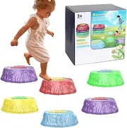 Générique Colorful LED Stones, Non-Slip Step, Glow Step Stones, Interactive Stones, Light Balance Stones, Fun Stepping Lights, Floor Stones, Bright Step Lights, Outdoor Light Stones