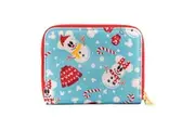 Disney Mickey Mouse Snowman Zip Around Money Purse Bills/Card Organiser