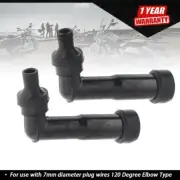 2 Spark Plug Boot Cap Cover Resistor XB05F 120 Degree Snowmobile ATV Motorcycle