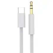 1m Length Nylon Braided Type C to 3.5mm Cable Wire for Car And Home Use