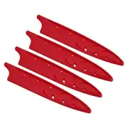 8" Slicing Knife Sheaths, 4 Pcs, Red, 7.8"x 1.4"