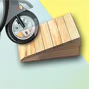 MAEEHDNKM Wood Ramp Portable Curb Ramps, Small Doorway Threshold Ramp for Wheelchair, Non-Slip Automotive Driveway Ramps Shed Ramps for Home Sidewalk Steps(35x39x14 cm)