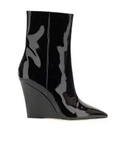 Paris Texas Wanda Wedge Boots 36 Black