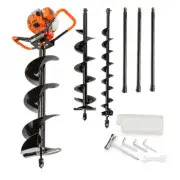 Baumr-AG Post Hole Digger 75CC Posthole Earth Auger Fence Borer Petrol Drill Bit