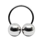 Horseshoe Circular Piercing PA 14 gauge (1.6 mm) 316L Steel 10mm Ball 20mm CBB