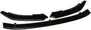 Front Bumper Lip Compatible for VW Golf 6 MK6 GTI GTD 2009 2010 2011 2012 2013 Carbon Fiber Look Glossy Black Body Kit Spoiler Splitter(Carbon Fiber Look)