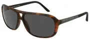$450 New PORSCHE DESIGN P8557-C Women's Matte Brown Sunglasses Grey Lens