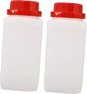 NOLITOY 2pcs Empty Chemical Bottle Sample Storage Container with Vibrant Cap Liquid Reagent Bottles for Laboratory Use Leakproof and Stylish Design