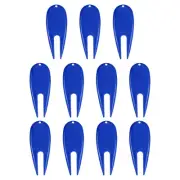 Golf Divot Tool, 12 Pack Plastic Golf Repair Tool Ball Marker for Golfer, Blue