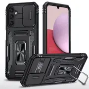 For Samsung Galaxy A15 5G & A15 4G Case - Camera Shield, Ring, Armor Cover, Black